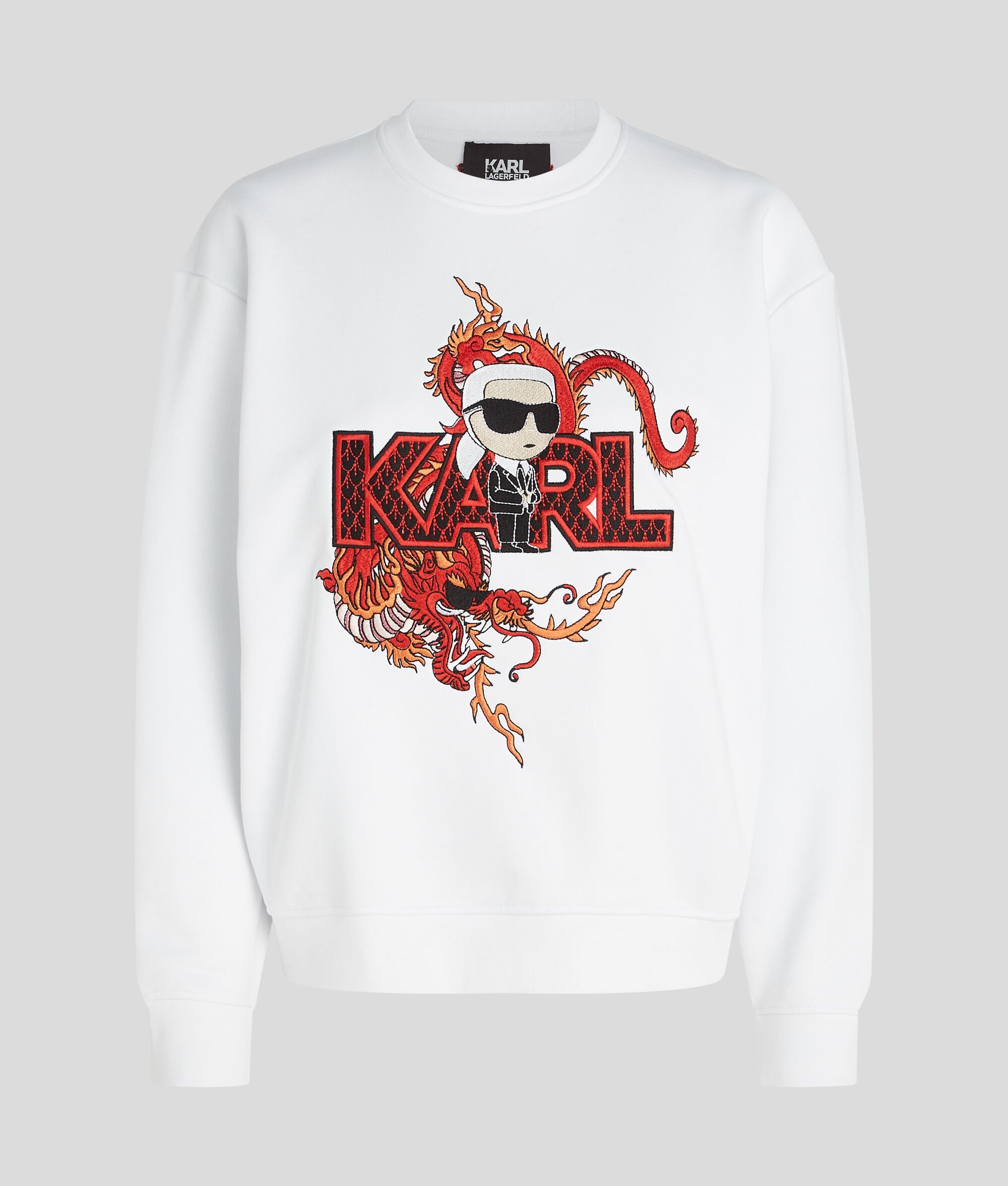 Karl Lagerfeld Суитшърт с бродерия