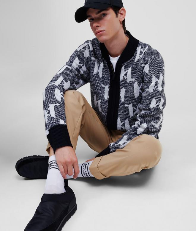 Karl Lagerfeld Monogram Жилетка с цип - Unisex