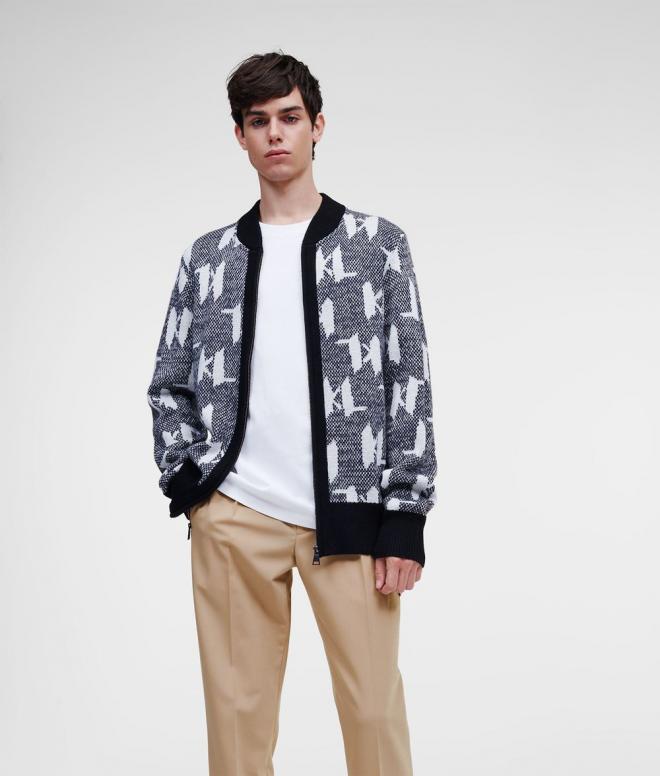 Karl Lagerfeld Monogram Жилетка с цип - Unisex