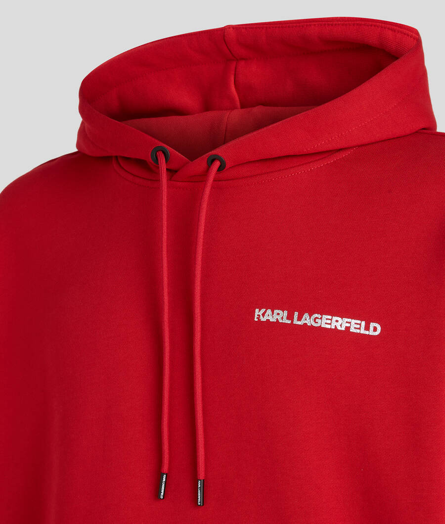 Karl Lagerfield Суитшърт с качулка IKON METALLIC