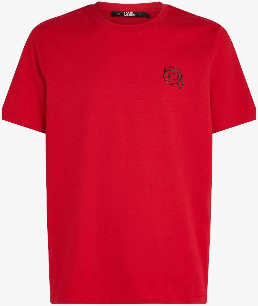 Karl Lagerfeld IKON MINI OUTLINE TEE - Тениска с принт - chili pepper