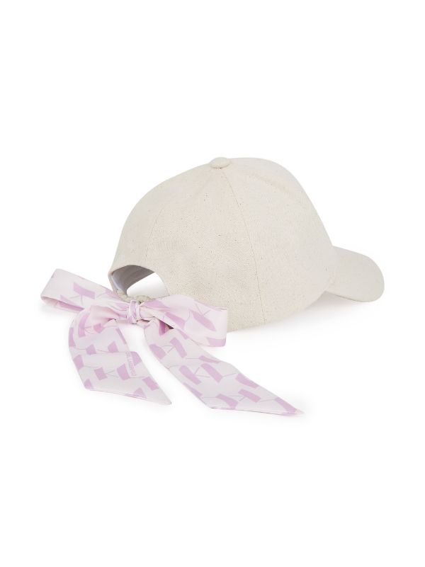 Шапка с козирка Karl Lagerfeld
в бежово с апликация