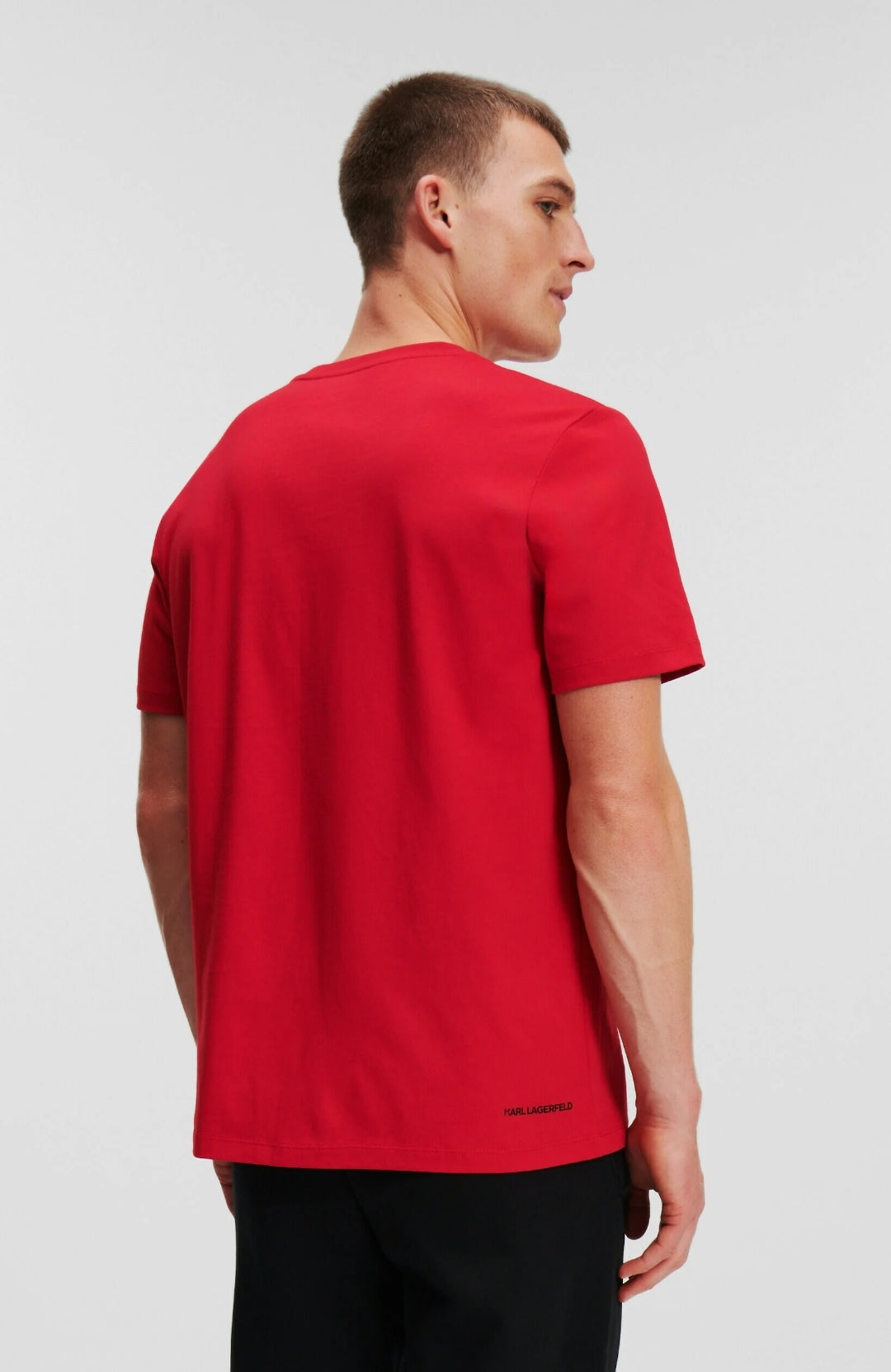 Karl Lagerfeld IKON MINI OUTLINE TEE - Тениска с принт - chili pepper