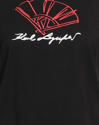 Черна тениска Fan Sketch