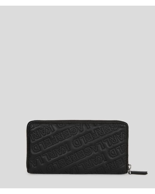 Karl Lagerfeld Портфейл Kessential Quilt черен