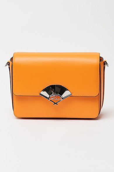 Karl Lagerfeld - Кожена чанта Signature, оранжево