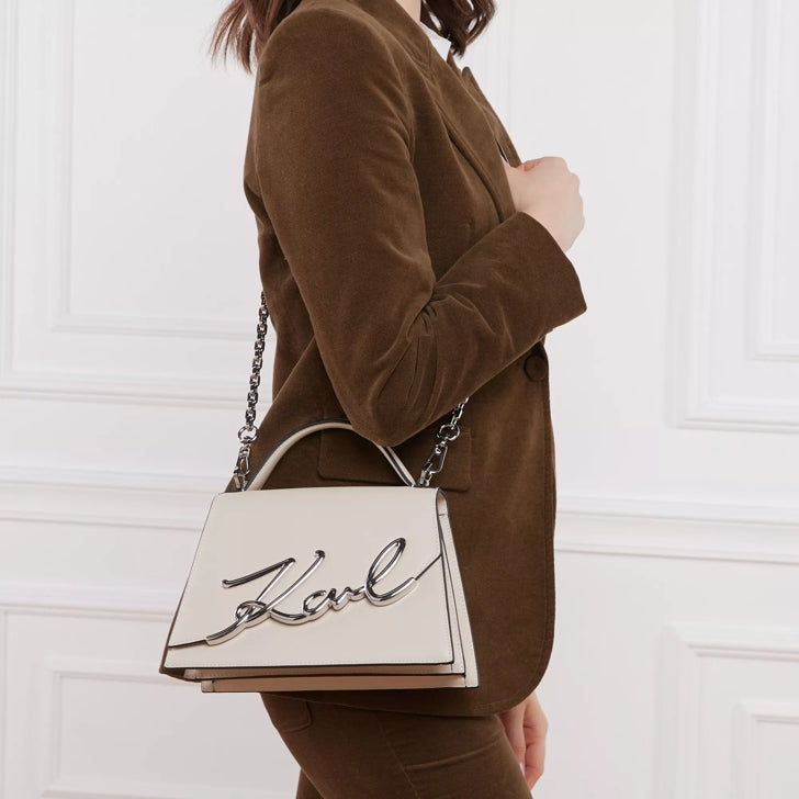 Karl Lagerfeld
Кожена чанта K/Signature 2.0 с лого