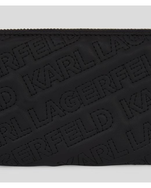 Karl Lagerfeld Портфейл Kessential Quilt черен