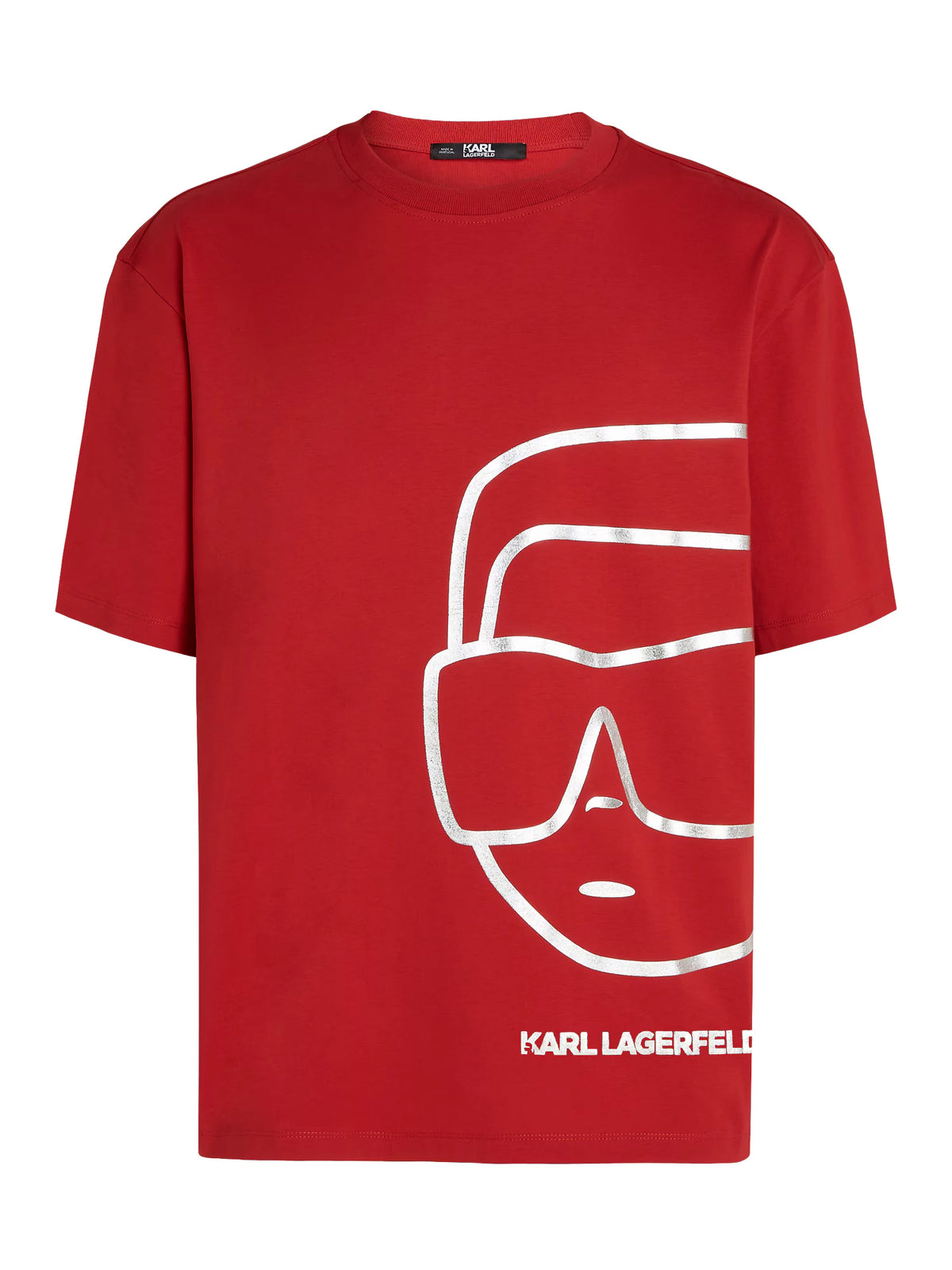 KARL LAGERFELD тениска от органичен памук IKON  - chilli pepper