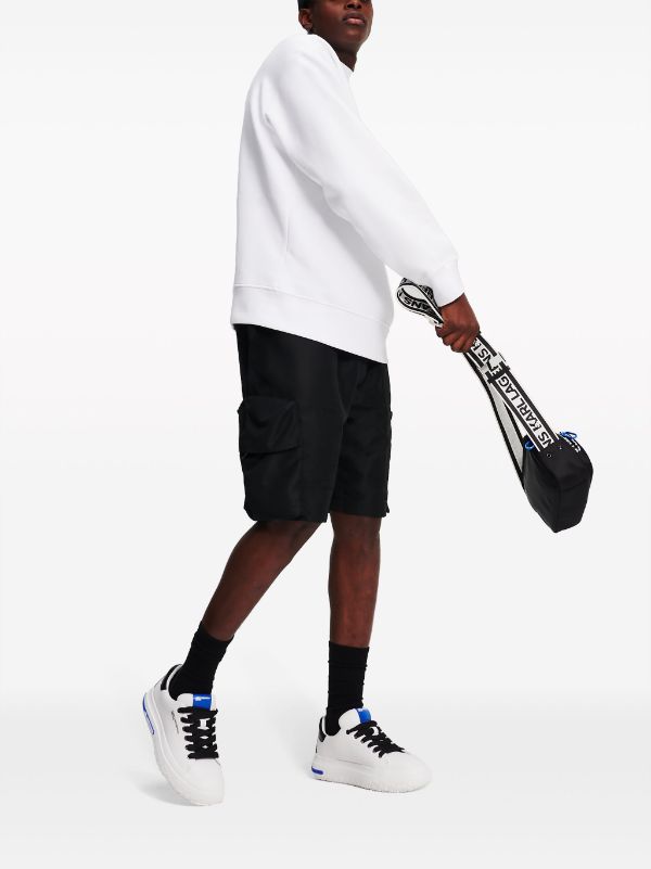 Karl Lagerfeld Jeans Суитшърт бял - 3D Monogram