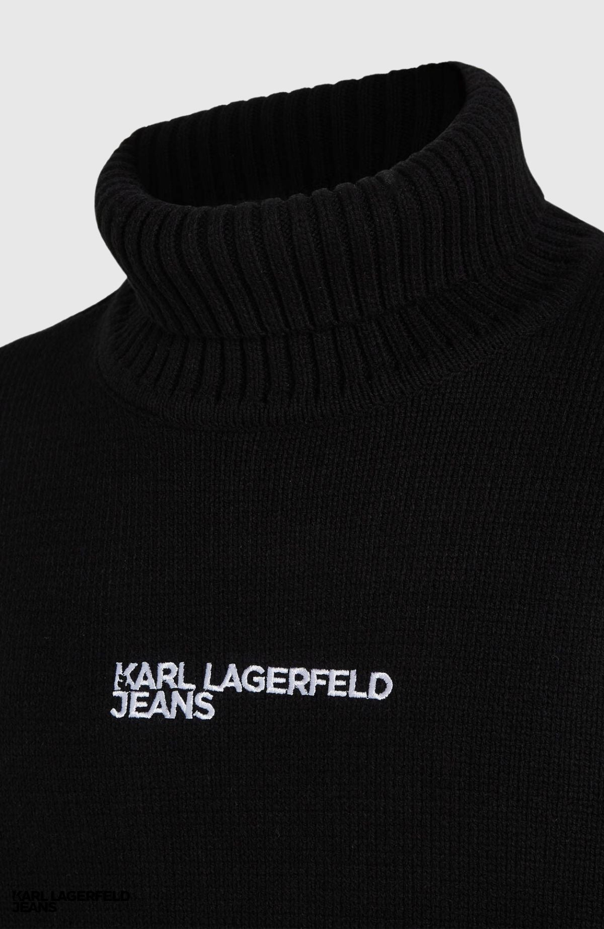 Karl Lagerfeld Суитшърт черен - Destructed Logo